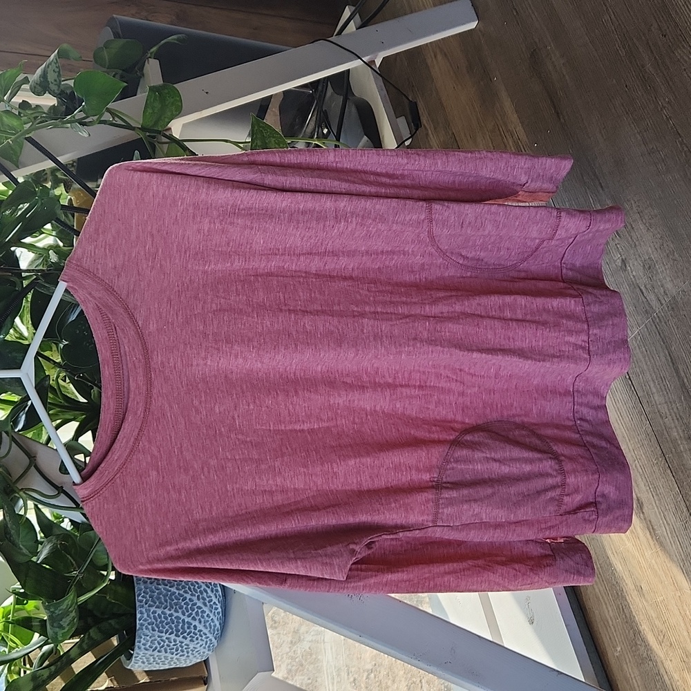Pink lounge long sleeve with pockets
